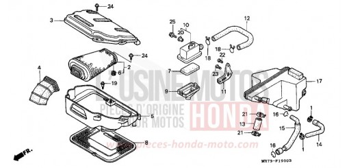 FILTRE A AIR VFR750RK de 1989